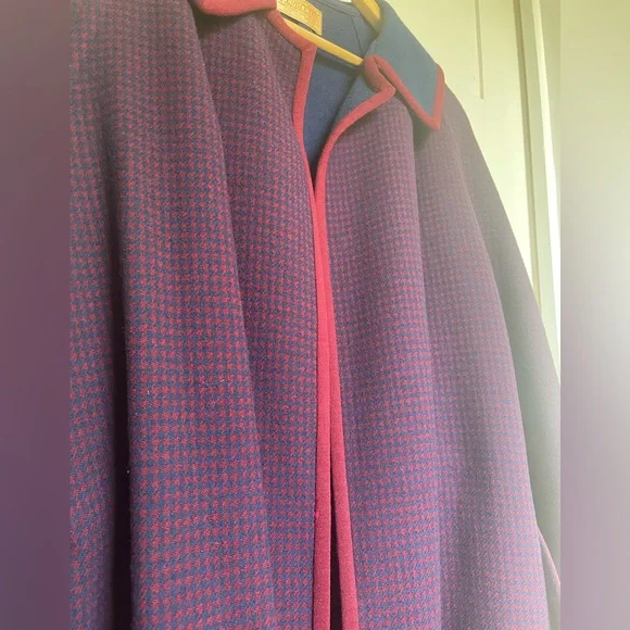 VTG Pendleton virgin wool wrap coat, large - Picture 12 of 14